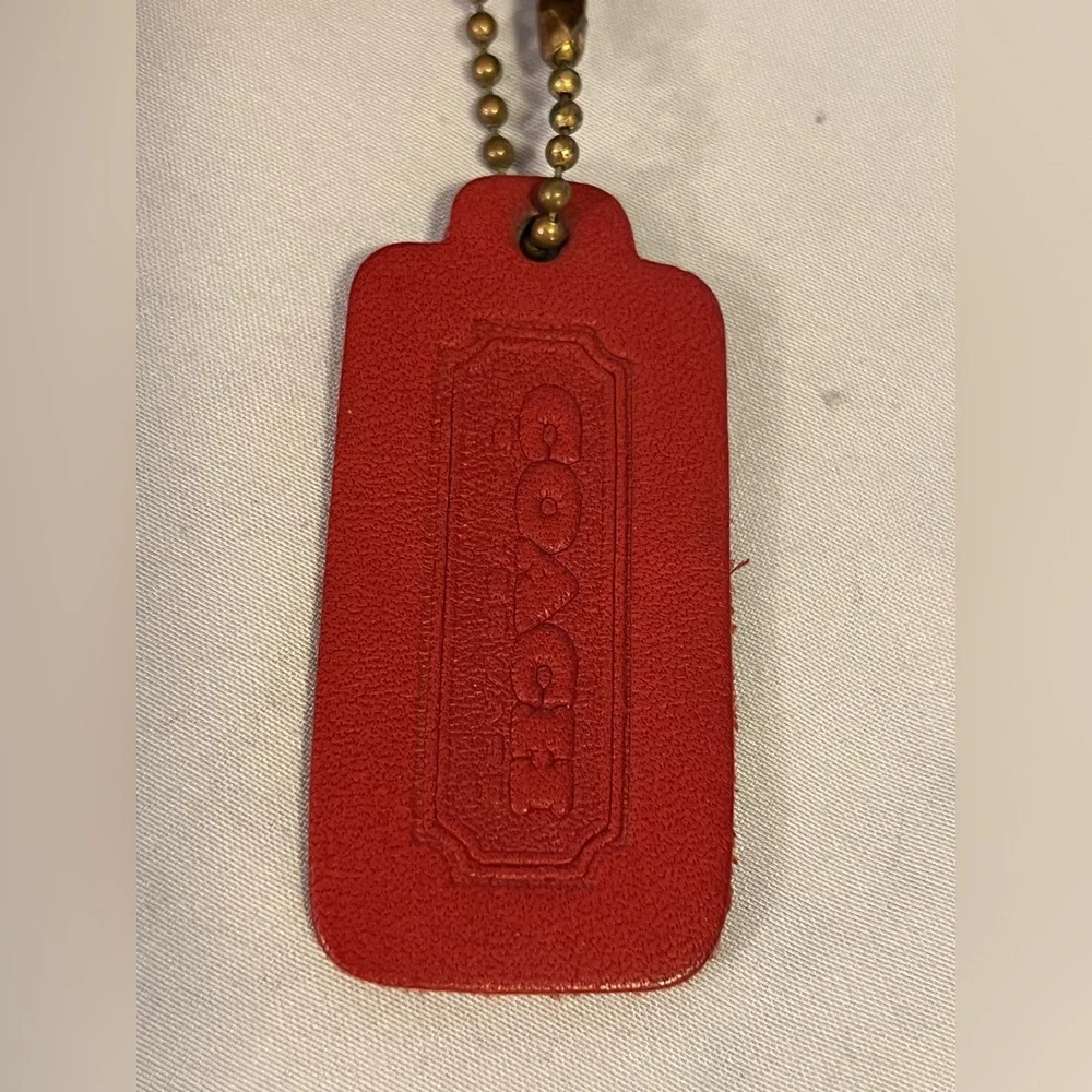 Coach Vintage 4106 Red Leather Women's Bag/Clutch, detachable straps - Picture 9 of 10